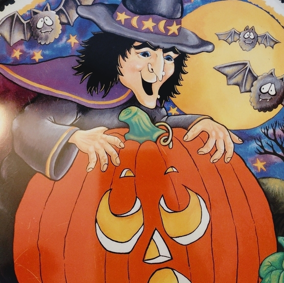Vintage‎ Halloween Tray Witch - Picture 2 of 4